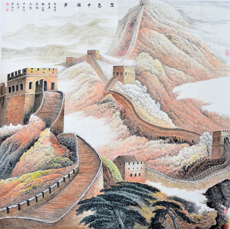 国画 《金色中国梦》 作者:乔领 国画 《金色中国梦》 作者:乔领